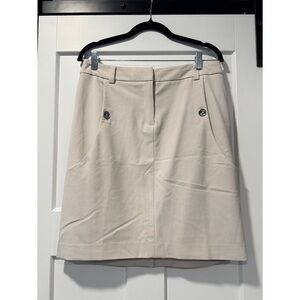 Adrienne Vittadini Dressy Tan Skirt Ladies Size 8